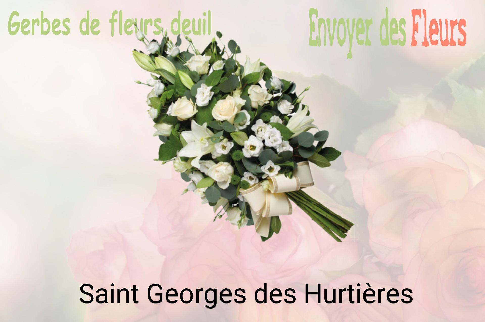 Gerbe de fleurs de deuil livrée à Saint-Georges-des-Hurtières